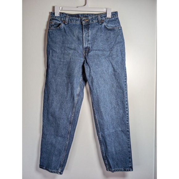Levi's 950 Ornge Tab Jeans Women's Size 14 Reg Short 33x29 Tapered 90s USA Denim - Picture 1 of 8